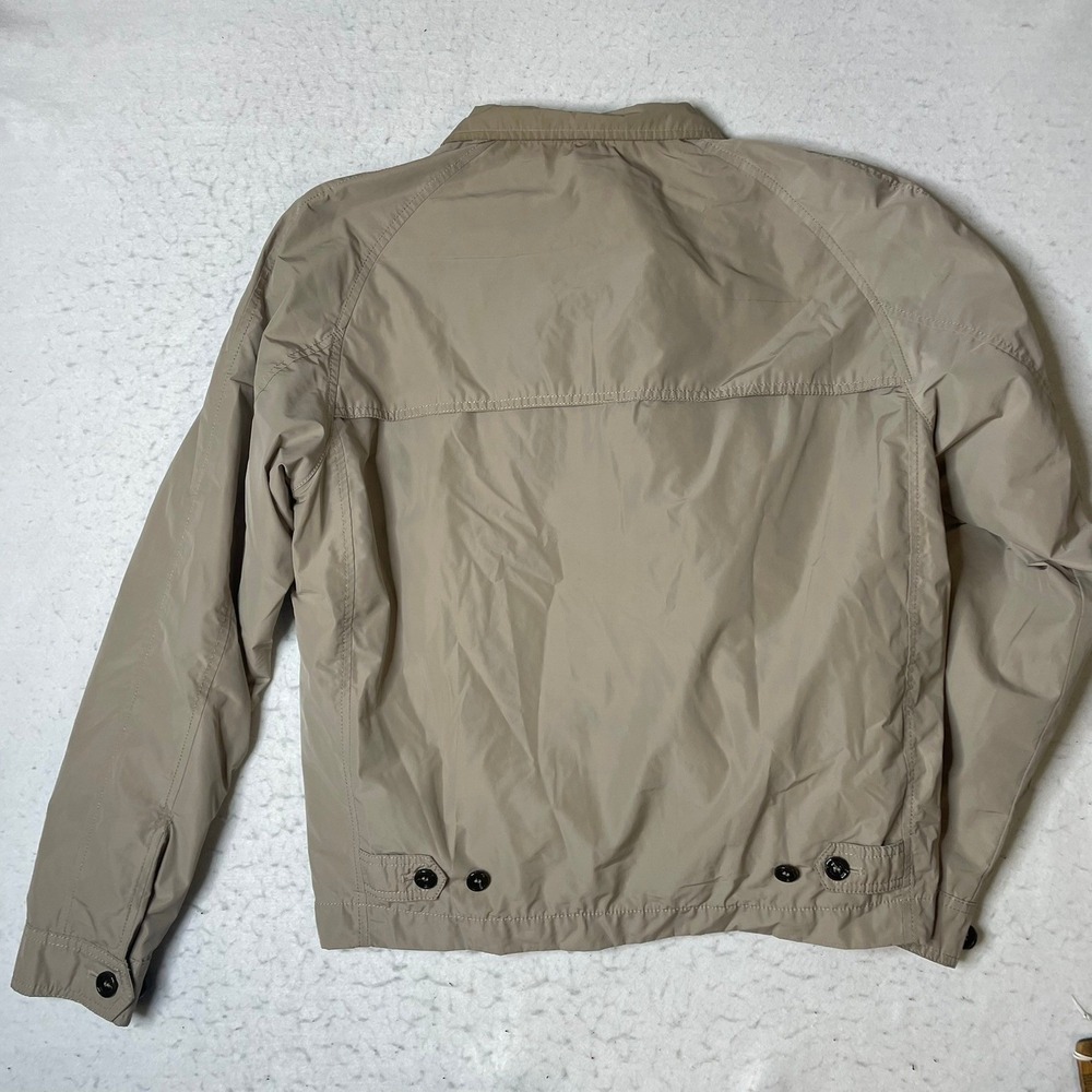 Burberry Harrington Jacket Mens Large Tan Nova Check Lining Lightweight Full Zip - Picture 3 of 15